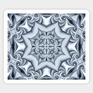 Siver-Silk Mandala Sticker